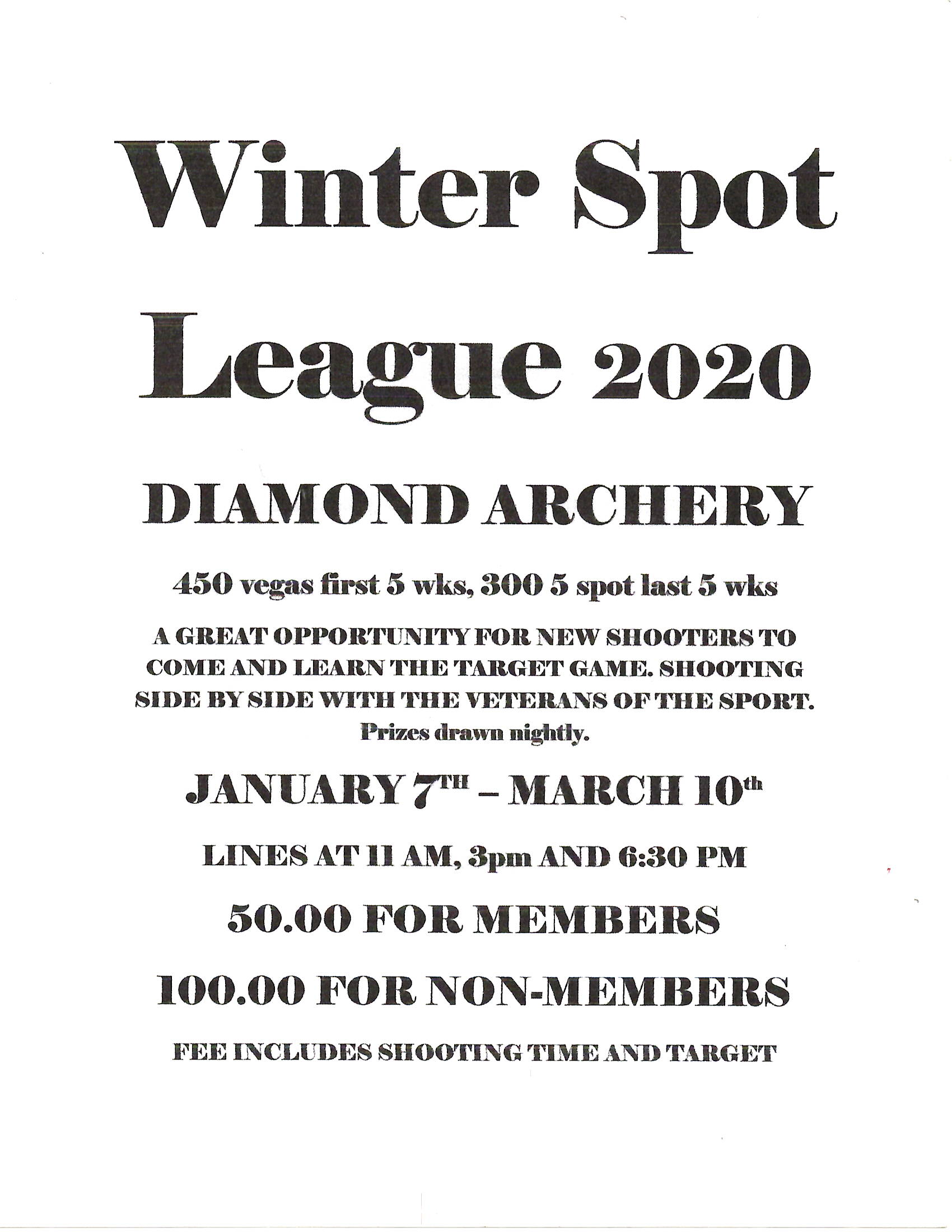 Leagues Diamond Archery